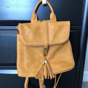 Tan Leather Back Pack